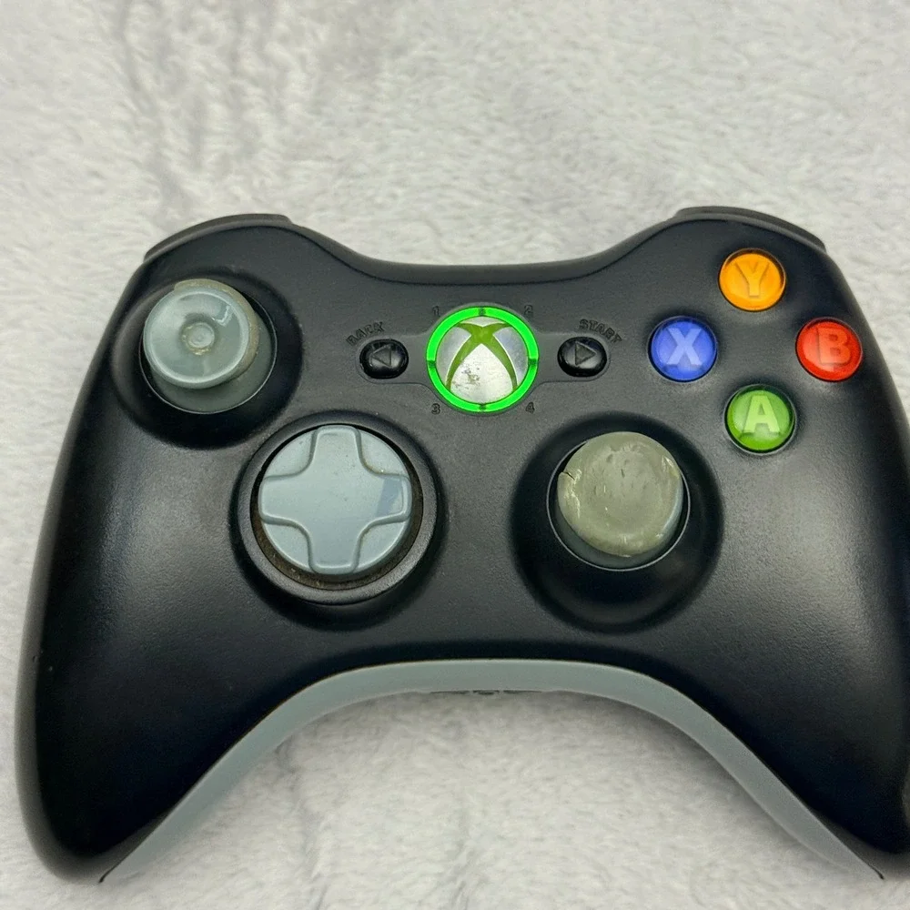 Microsoft Xbox 360 Wireless Controller Black Model 1403 Gamepad